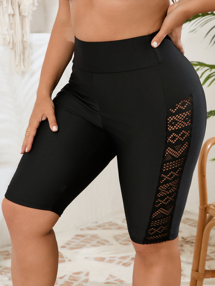 Ladies' Sporty Cycling Shorts with Trendy Lace Detail Mune Fashion