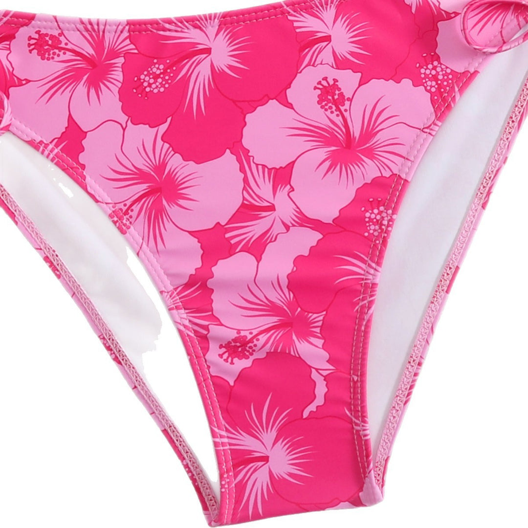 Women Triangle Bikini with playful floral print Mune Fashion
