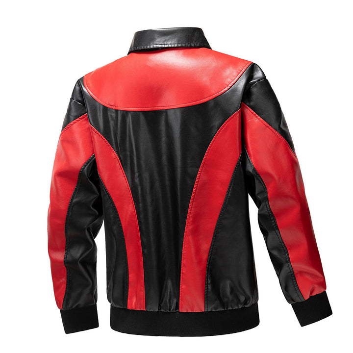 Men's Sporty Leather Jacket Mune Fashion