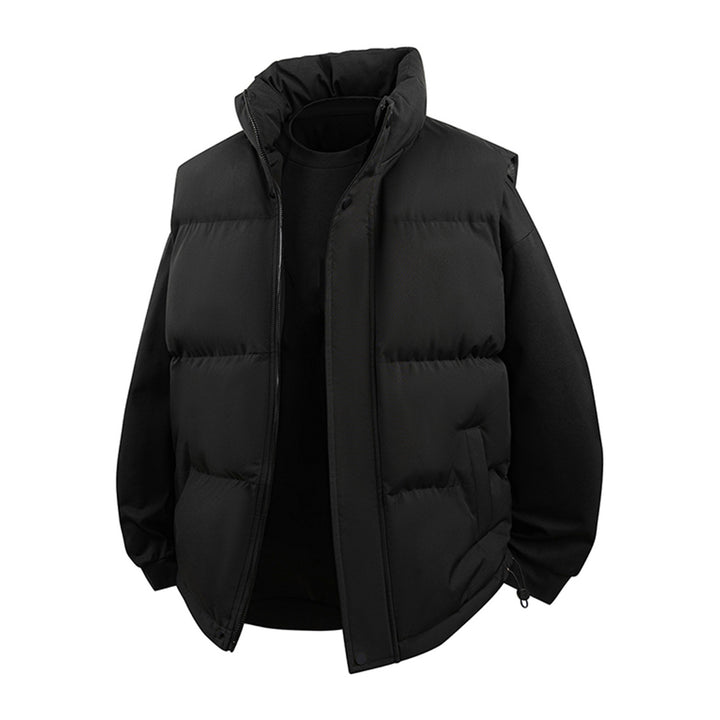 Men's padded vest with high collar and thermal filling Mune Fashion