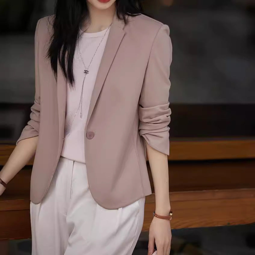Women's Elegant Blazer with Fine Fabric Mune Fashion