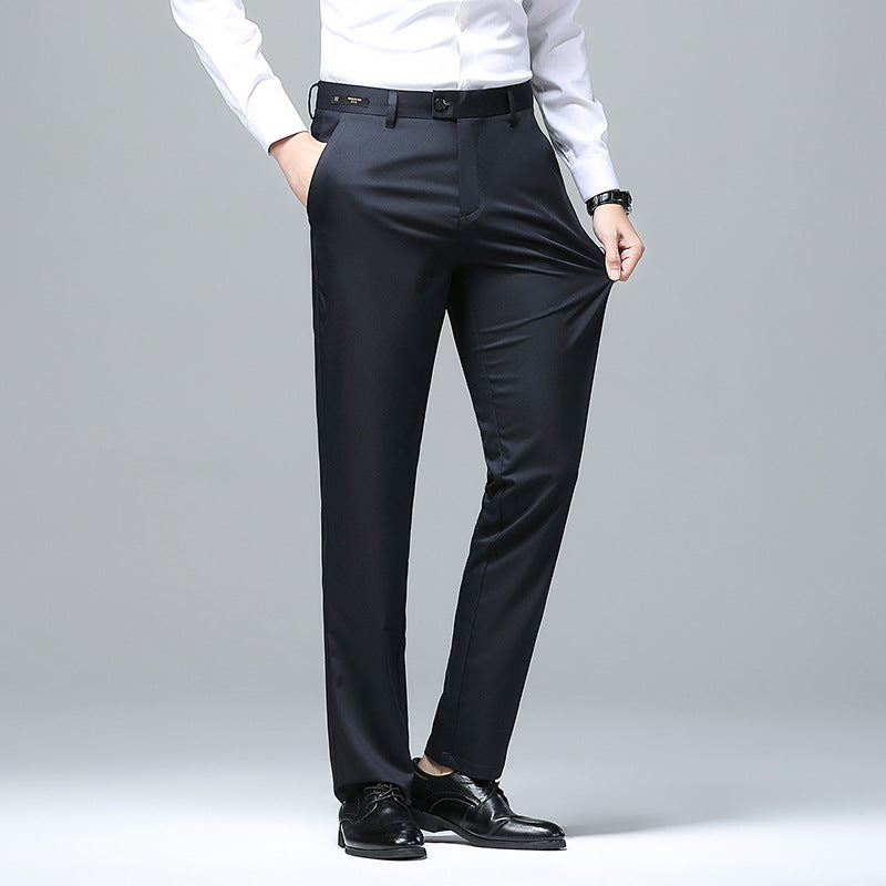 Men's Elegant Business Chino with Stretch Comfort and Slim Hem Mune Fashion
