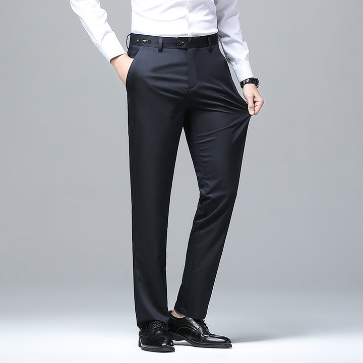 Men's Elegant Business Chino with Stretch Comfort and Slim Hem Mune Fashion