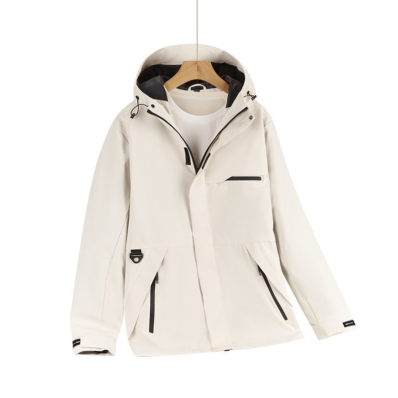 Men's Water-Repellent Softshell Hoodie Jacket with Concealed Zippers and Urban Cut Mune Fashion