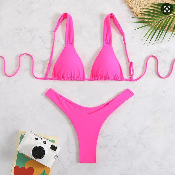 Damen Triangel-Bikini mit verstellbaren Trägern und modischem Schnitt Echo Archiv