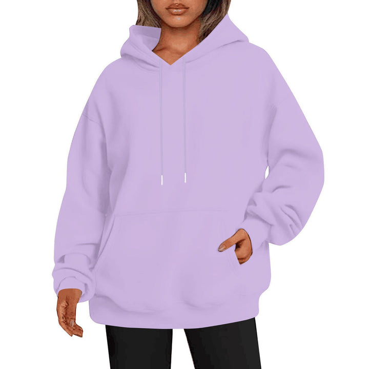 Women’s oversized hoodie dress with kangaroo pocket, extended silhouette and soft French terry Mune Fashion