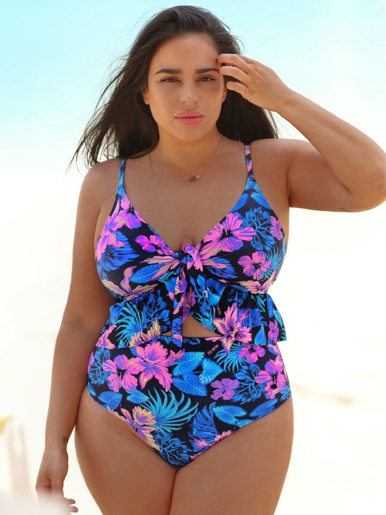 Women's Crop Bikini Top with Decorative Knot Mune Fashion