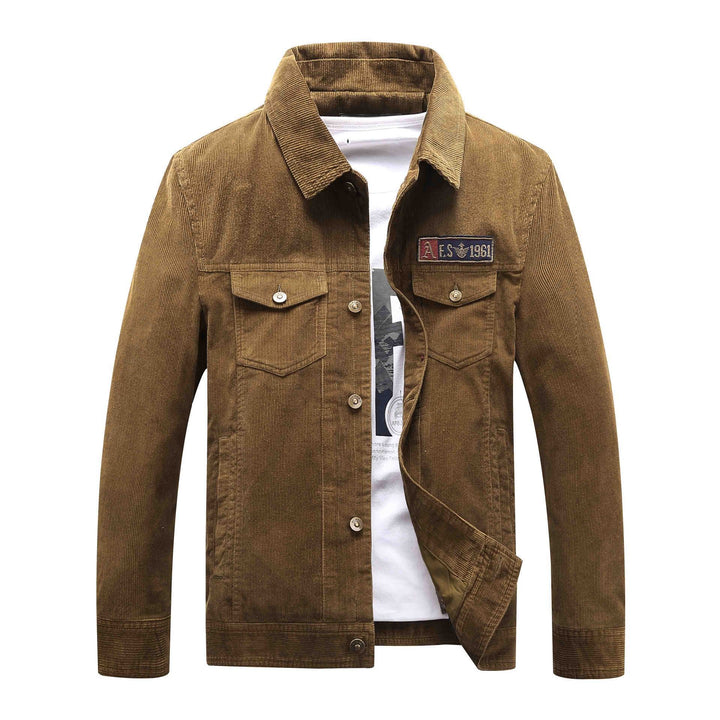 Men's trucker cord jacket with teddy lining and patch chest pockets Mune Fashion