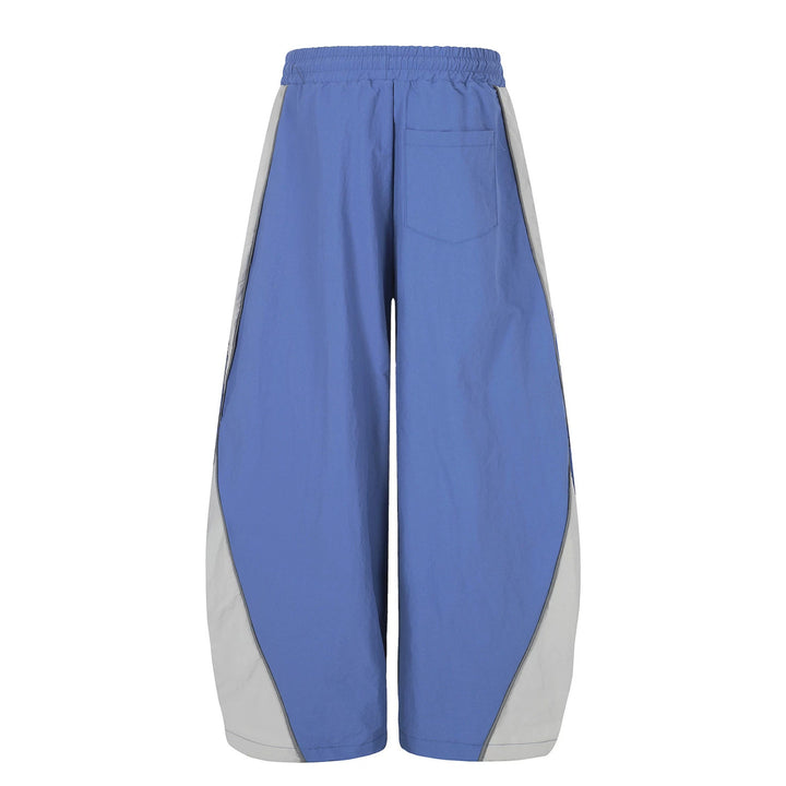 Women's Loose Knee-Length Lounge Shorts with Elastic Waistband, Drawstring and Number Print Mune Fashion