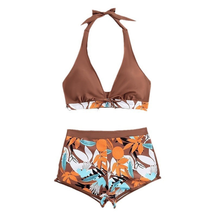 Women's bikini set with floral pattern and removable push-up bra Mune Fashion