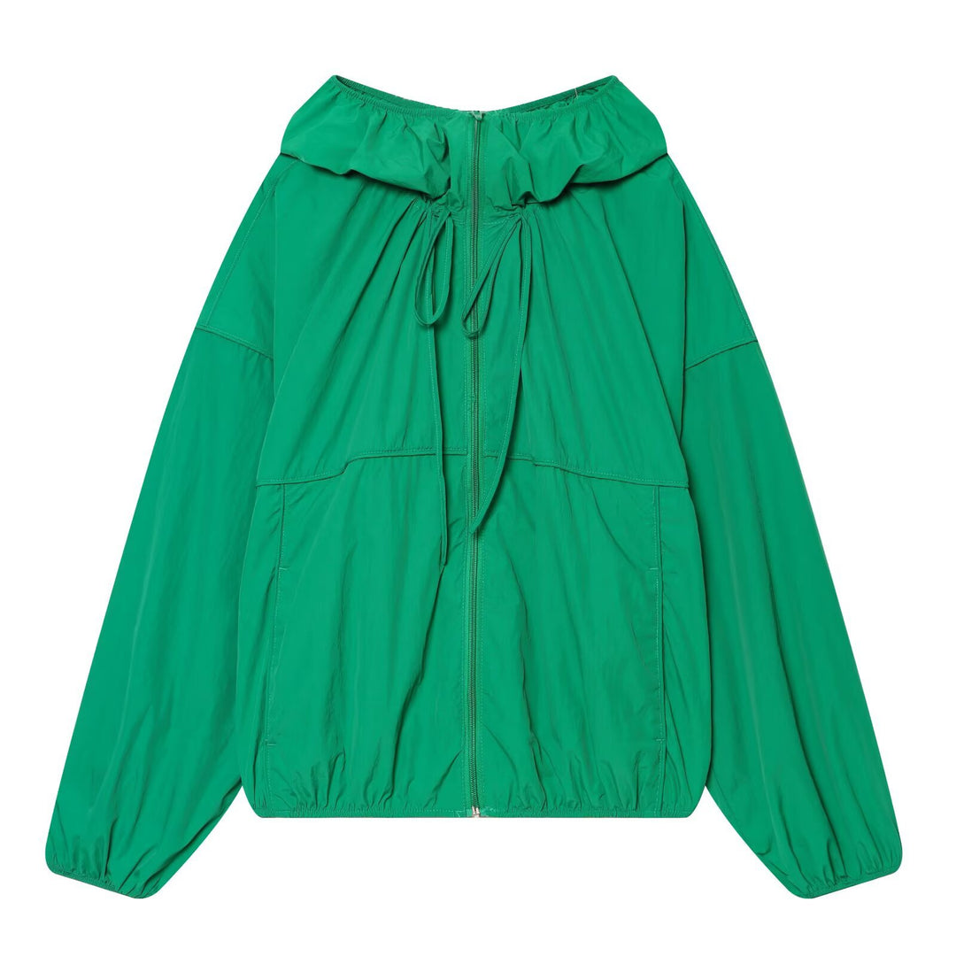 Women's Light Hoodie in Oversized Look with Drawstring and Elastic Band Mune Fashion