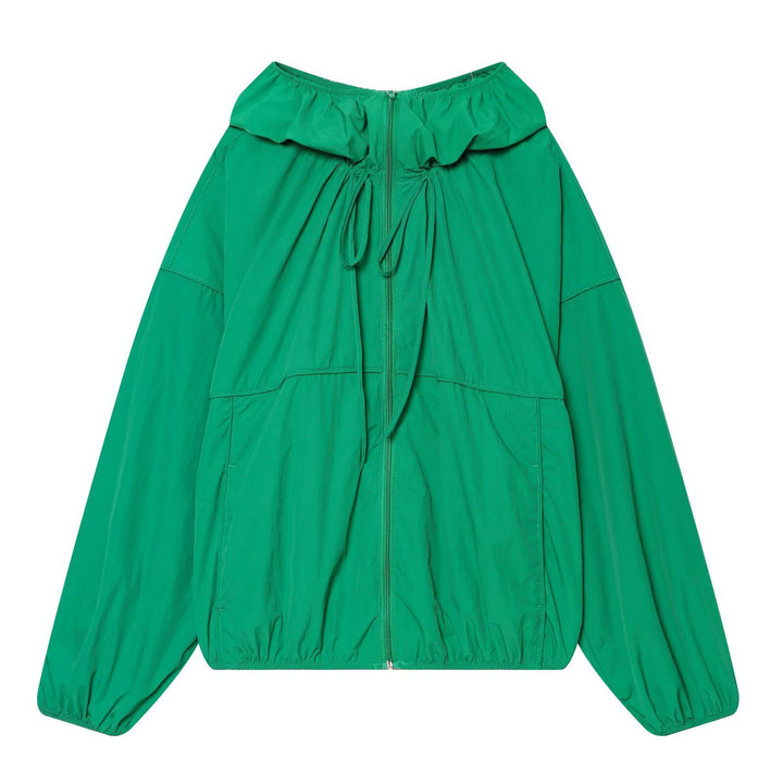 Women's Light Hoodie in Oversized Look with Drawstring and Elastic Band Mune Fashion