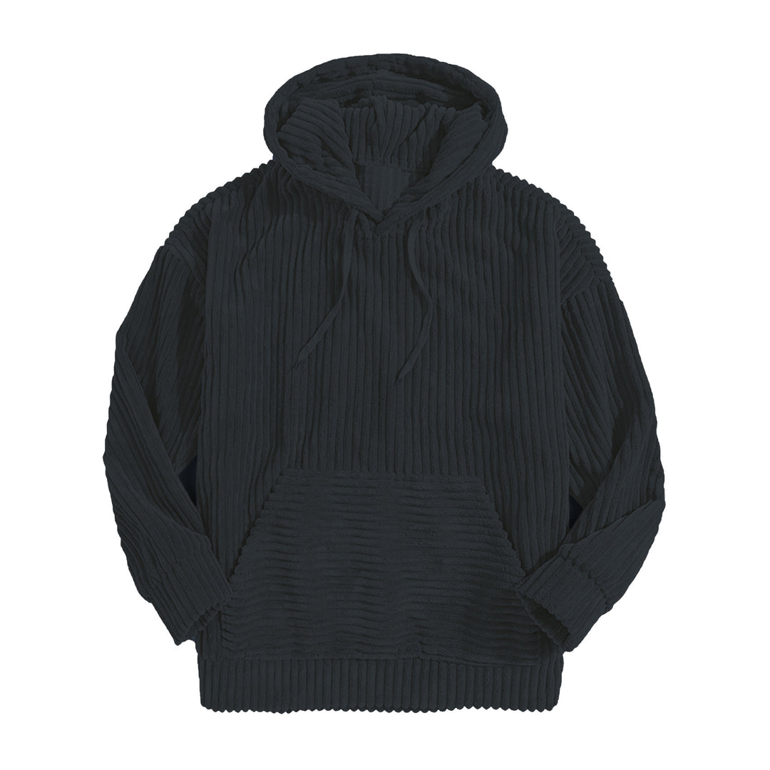 Unisex nano ribbed velvet hoodie with hoodie and kangaroo pocket Mune Fashion