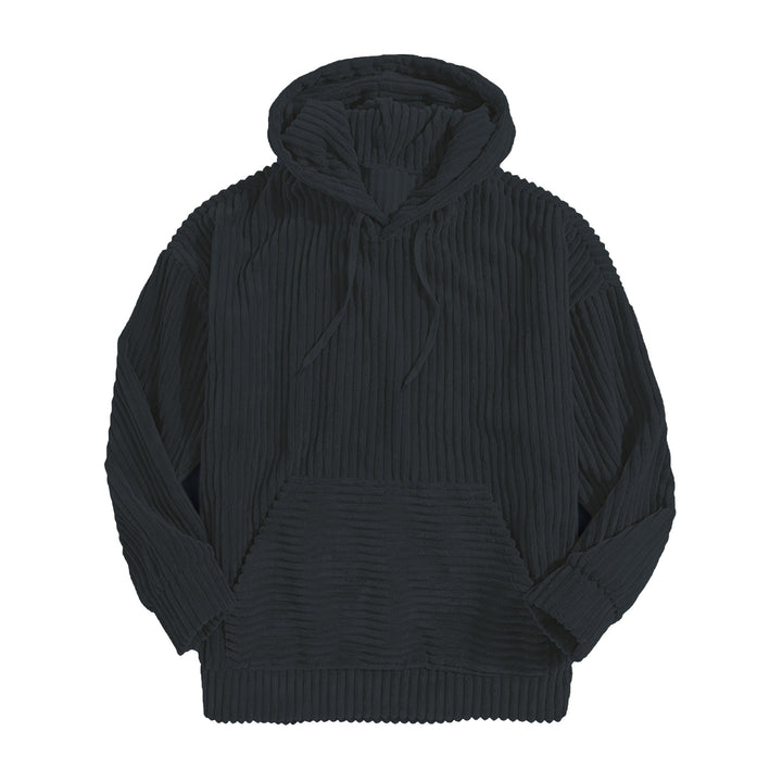Unisex nano ribbed velvet hoodie with hoodie and kangaroo pocket Mune Fashion