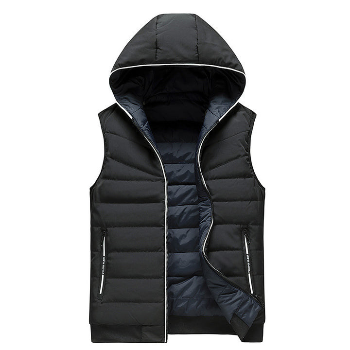 Women's Practical Padded Vest with Hood Mune Fashion