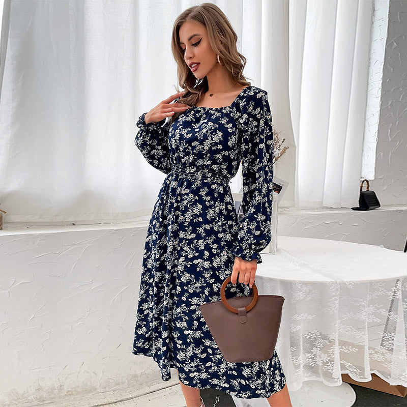 Women Off-Shoulder Dress with Floral Design Mune Fashion