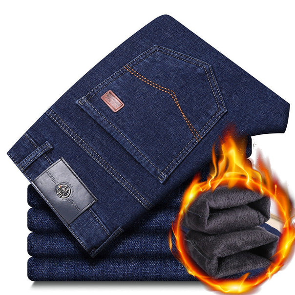 Mune | Men's warm padded jeans pants with classic cut