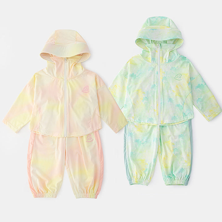 Unisex nan lightweight breathable children's sun jacket with hood and UV protection Mune Fashion
