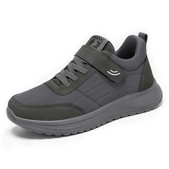 Men's casual sporty sneakers with Velcro closure, breathable mesh upper, and shock-absorbing honeycomb EVA sole Mune Fashion