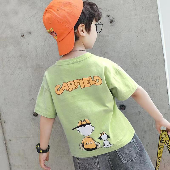 Boys cotton T-shirt with cool cartoon design Mune Fashion