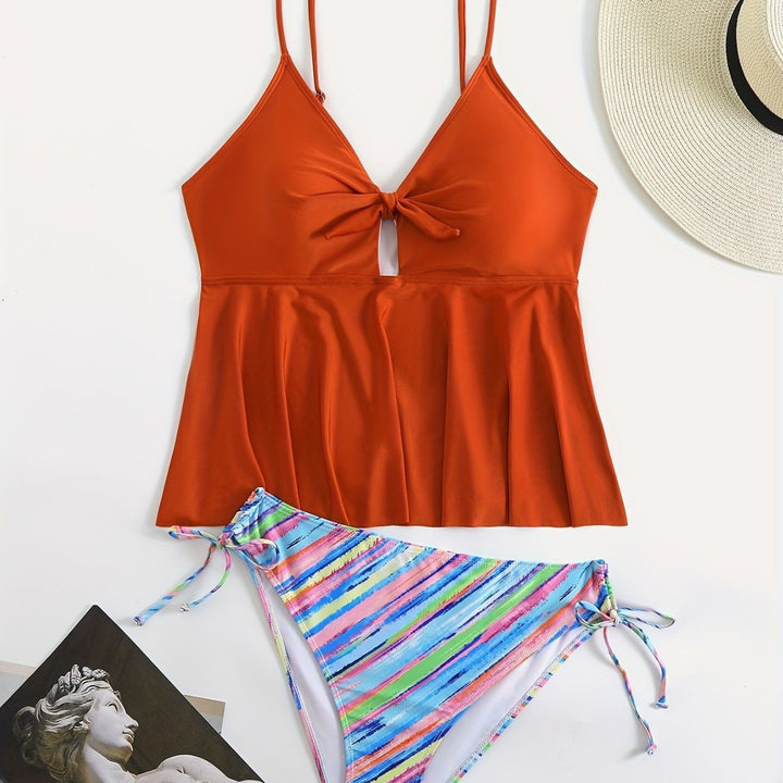 Women's Wrap Bikini Top with Stylish Bottom Mune Fashion