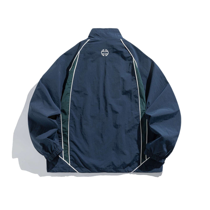 Unisex Lightweight Boxy Track Jacket with Contrast Piping Mune Fashion