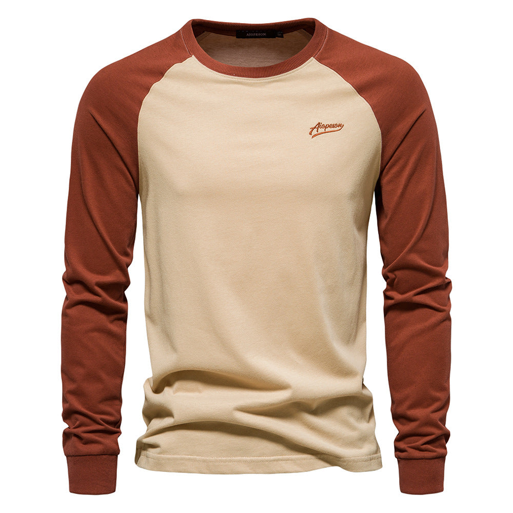 Men's Long Sleeve Shirt with Distinctive Raglan Design Mune Fashion