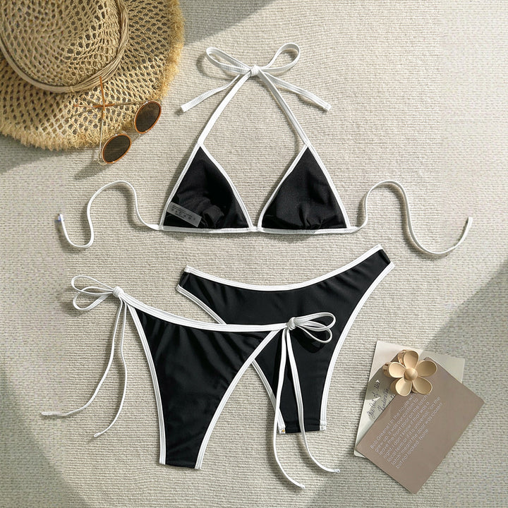 Women's Triangle Bikini with Elegant Ties Mune Fashion