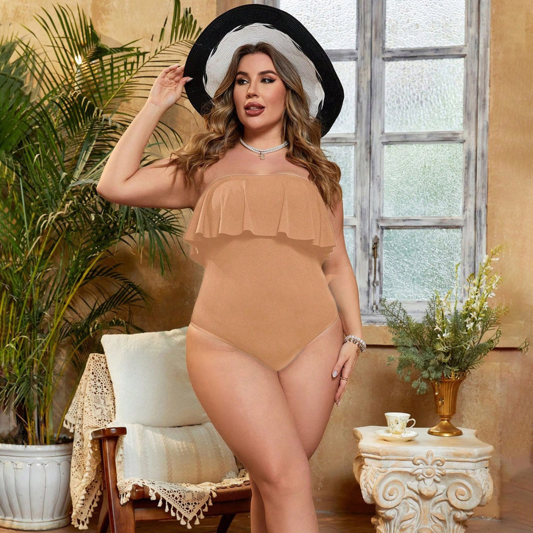 Ladies' Onesie with voluminous ruffle top Mune Fashion