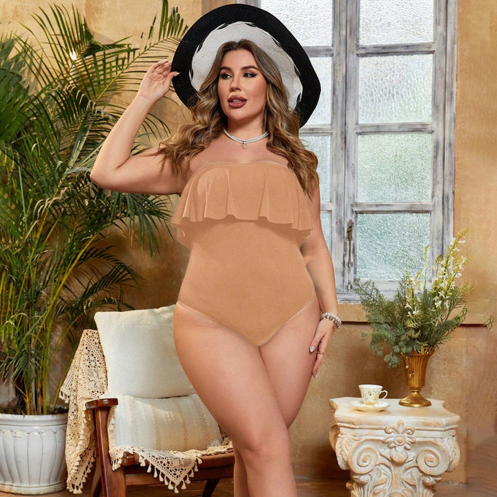Ladies' Onesie with voluminous ruffle top Mune Fashion