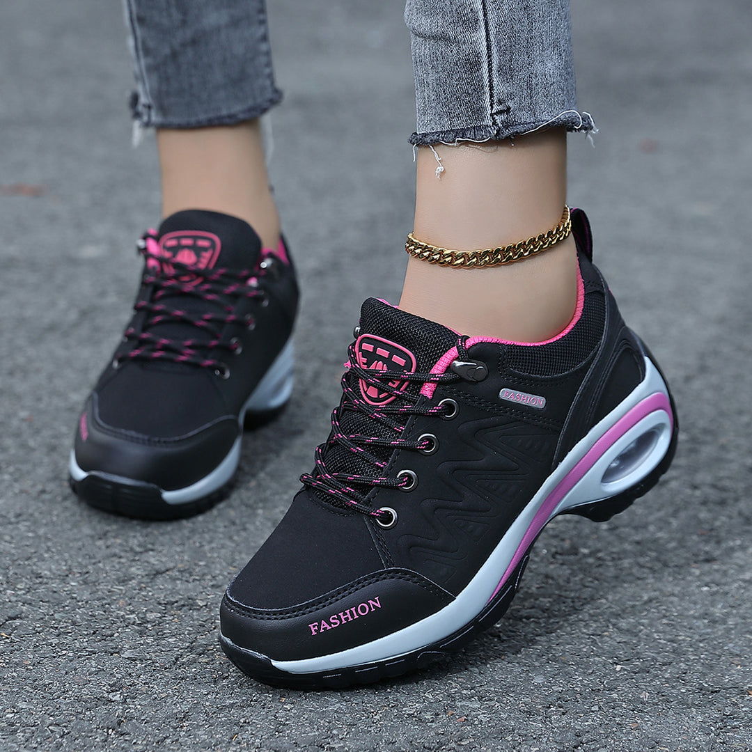 Ladies nan sporty wedge sneakers with padded air cushion sole Mune Fashion