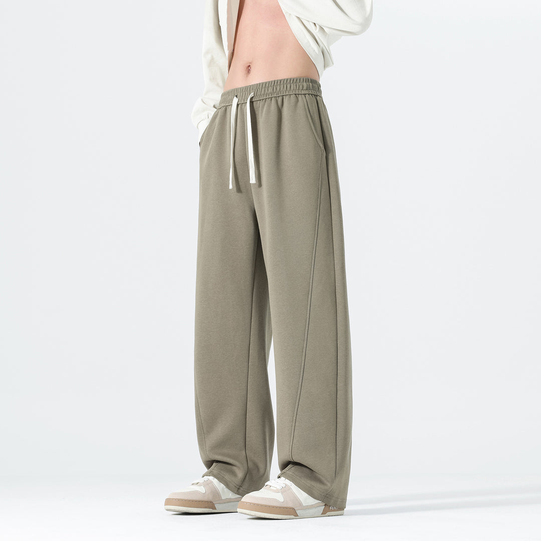 Men's Extra Wide Sweatpants in Palazzo Look with Drawstring Waist and Side Pockets Mune Fashion