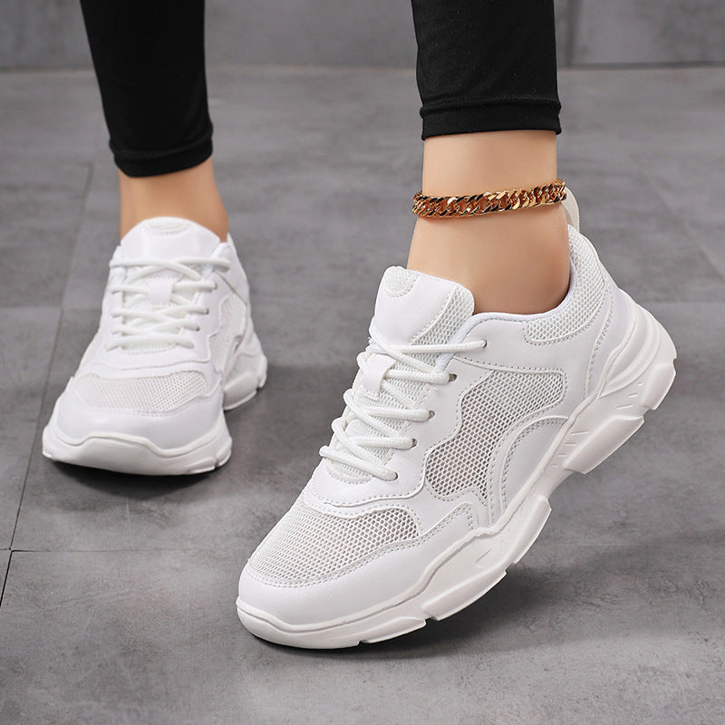 Women’s modern comfort sneakers in retro look with breathable mesh, padded heel, and contoured lightweight sole construction Mune Fashion