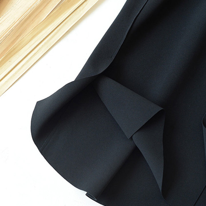 Women's Elegant Midi Skirt with High Slit Mune Fashion