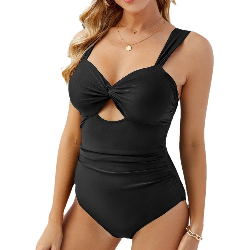 Women's Elegant Swimsuit with Stylish Twist Detail Mune Fashion