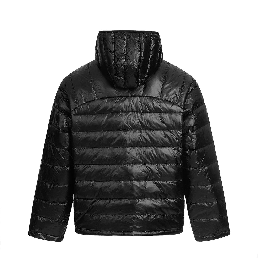 Men's short cut padded half-zip puffer with stand-up hood and ultra-light insulation Mune Fashion