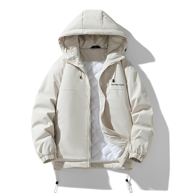 Men's water-repellent padded hooded jacket with thermos quilted lining Mune Fashion
