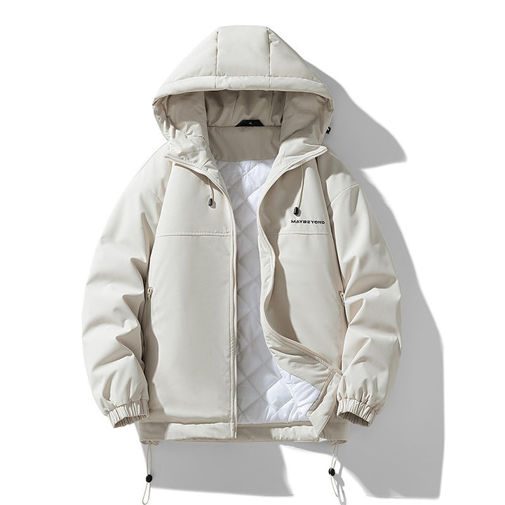 Men's water-repellent padded hooded jacket with thermos quilted lining Mune Fashion