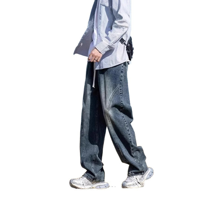 Men's Wide-Cut Denim Pants Mune Fashion 1787982091