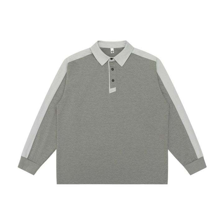 Unisex retro-inspired polo sweatshirt with raglan sleeves and half-button placket Mune Fashion