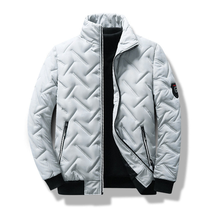Men's Insulated Padded Jacket with High Collar Mune Fashion