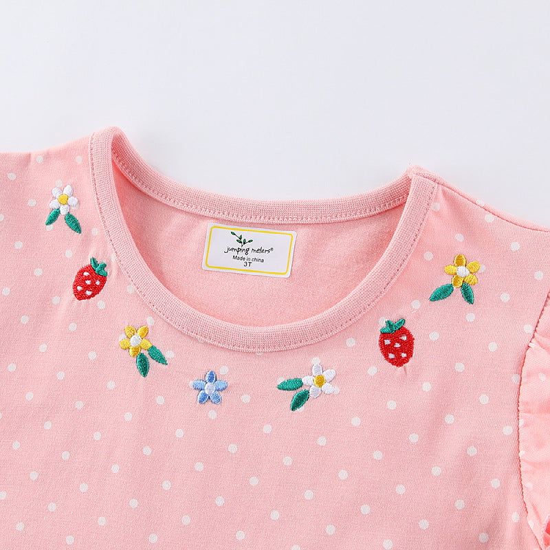 Girls tulle dress with cute bunny and flower embroideries Mune Fashion