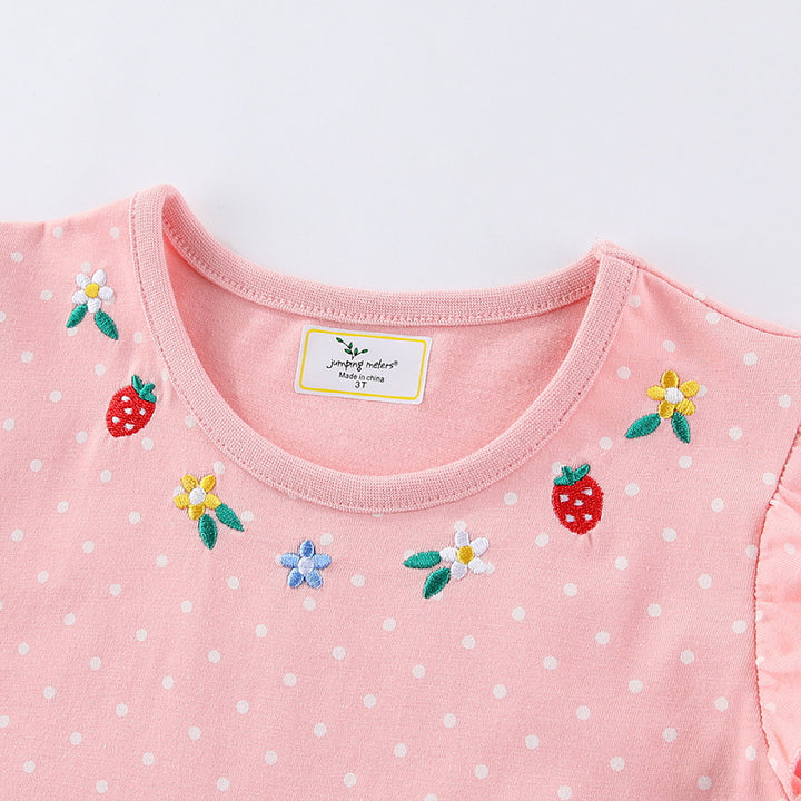 Girls tulle dress with cute bunny and flower embroideries Mune Fashion