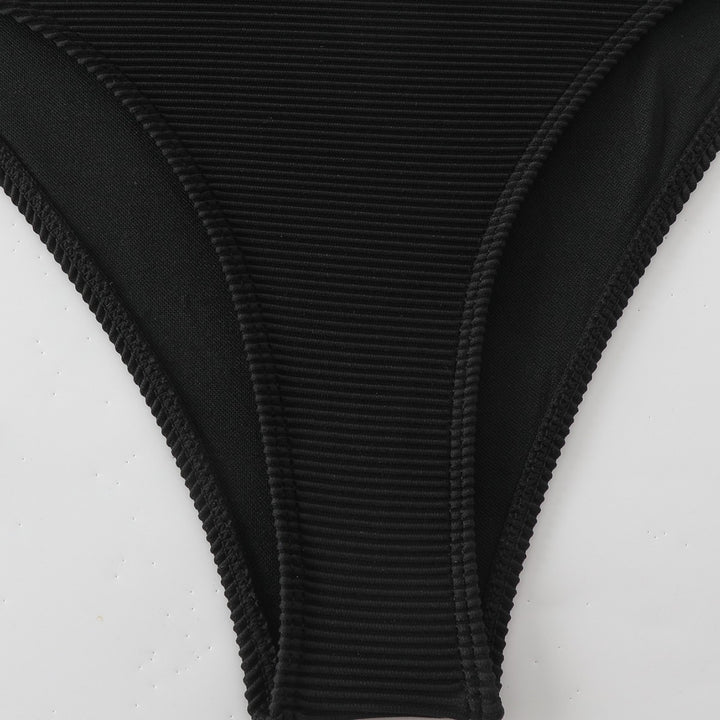 Women's High-Quality V-Neck Swimsuit with Zipper Mune Fashion