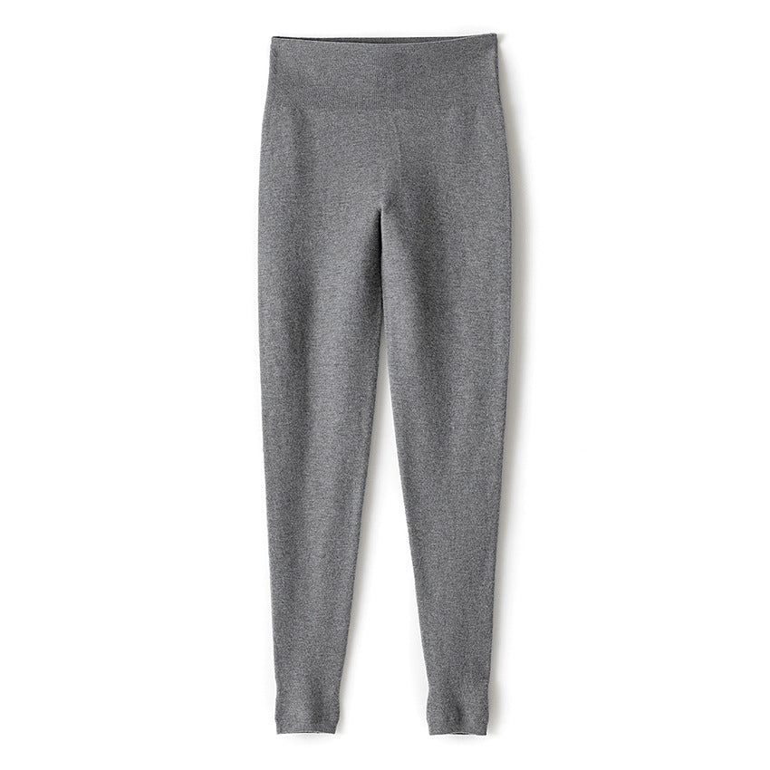 Women Shaping High Waist Knit Leggings with Thermofinish Mune Fashion