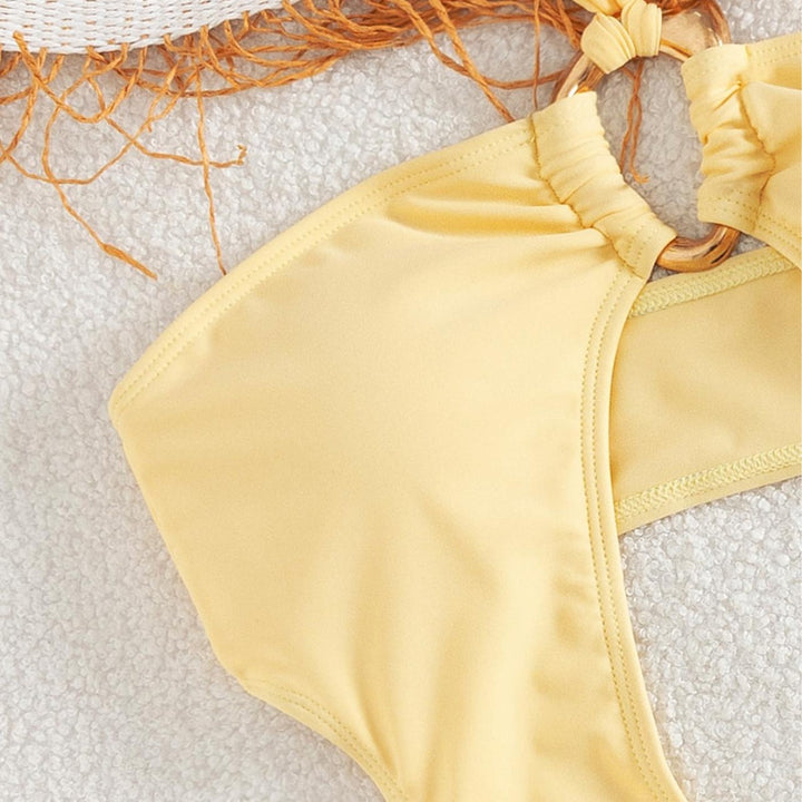 Women's Cut-Out Swimsuit with Unique Ring Detail Mune Fashion