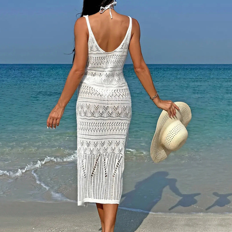 Women's Casual Crochet Beach Dress Mune Fashion