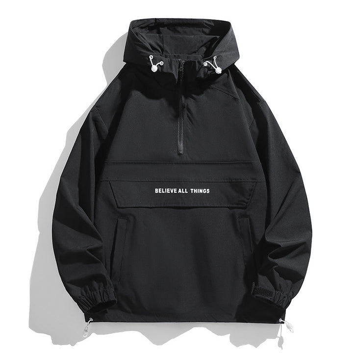 Men's Stylish Outdoor Jacket with High Collar Mune Fashion