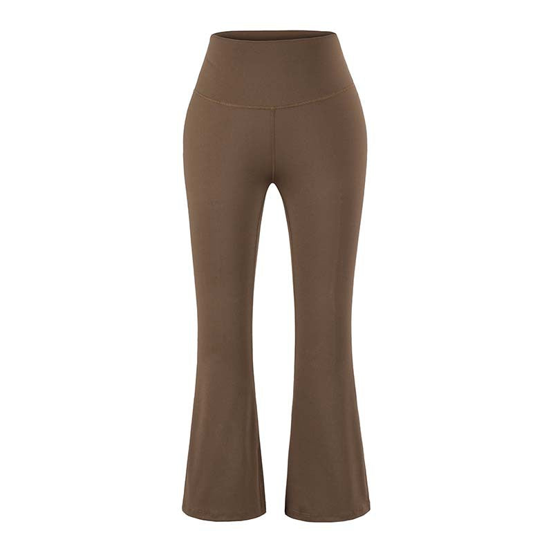 Women's High-Waist Yoga Flare Pants with Flared Hem and Comfort Waist Mune Fashion