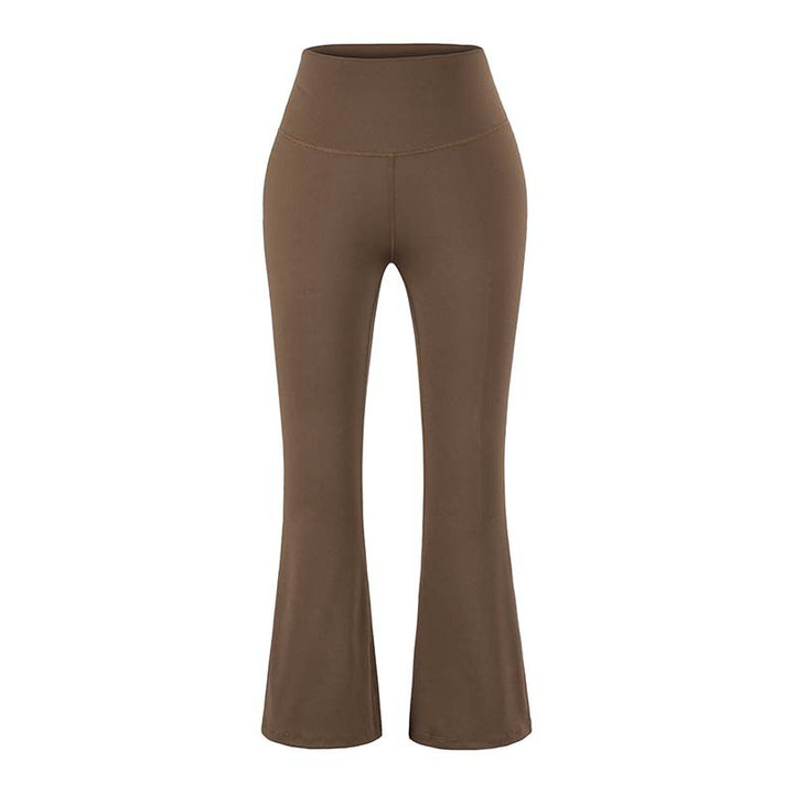 Women's High-Waist Yoga Flare Pants with Flared Hem and Comfort Waist Mune Fashion